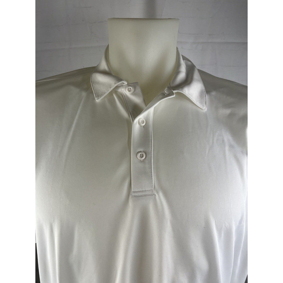 Men’s Big And Tall Port Authority Golf Polo 4XL Polyester White - Picture 2 of 3